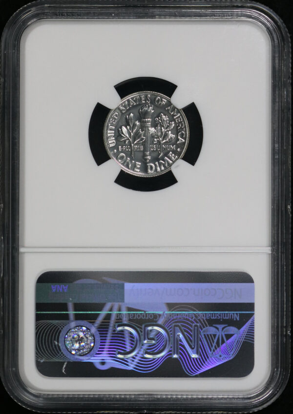 Reverse of this 1959 Roosevelt Dime NGC PF-69