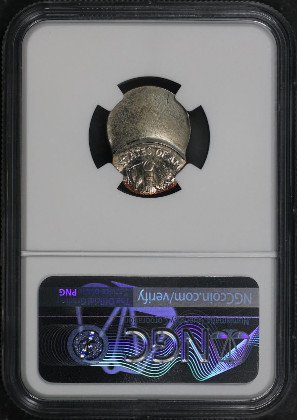 Reverse of this 1972-S Roosevelt Dime NGC PF-65 MINT ERROR Struck 65% Off Center