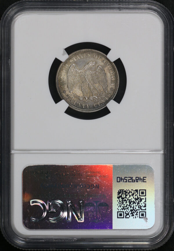 Reverse of this 1876 Twenty Cent NGC MS-65+