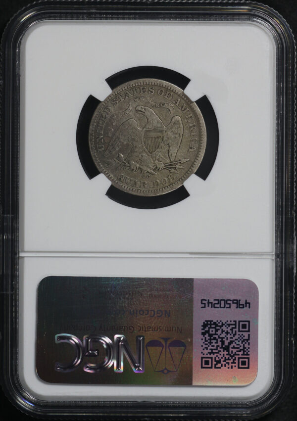 Reverse of this 1876-CC Liberty Seated Quarter NGC VF-35