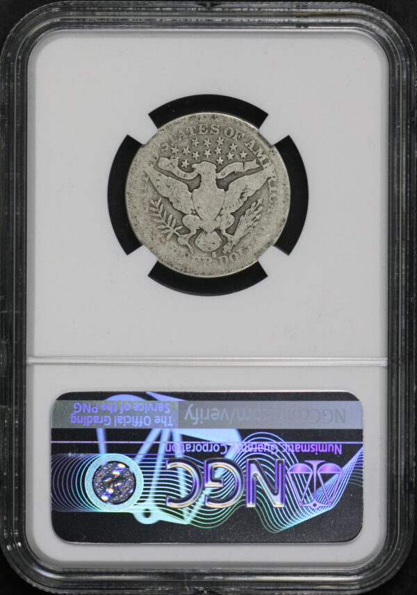 Reverse of this 1914-S Barber Quarter NGC AG-3