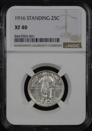 Obverse of this 1916 Standing Liberty Quarter NGC XF-40