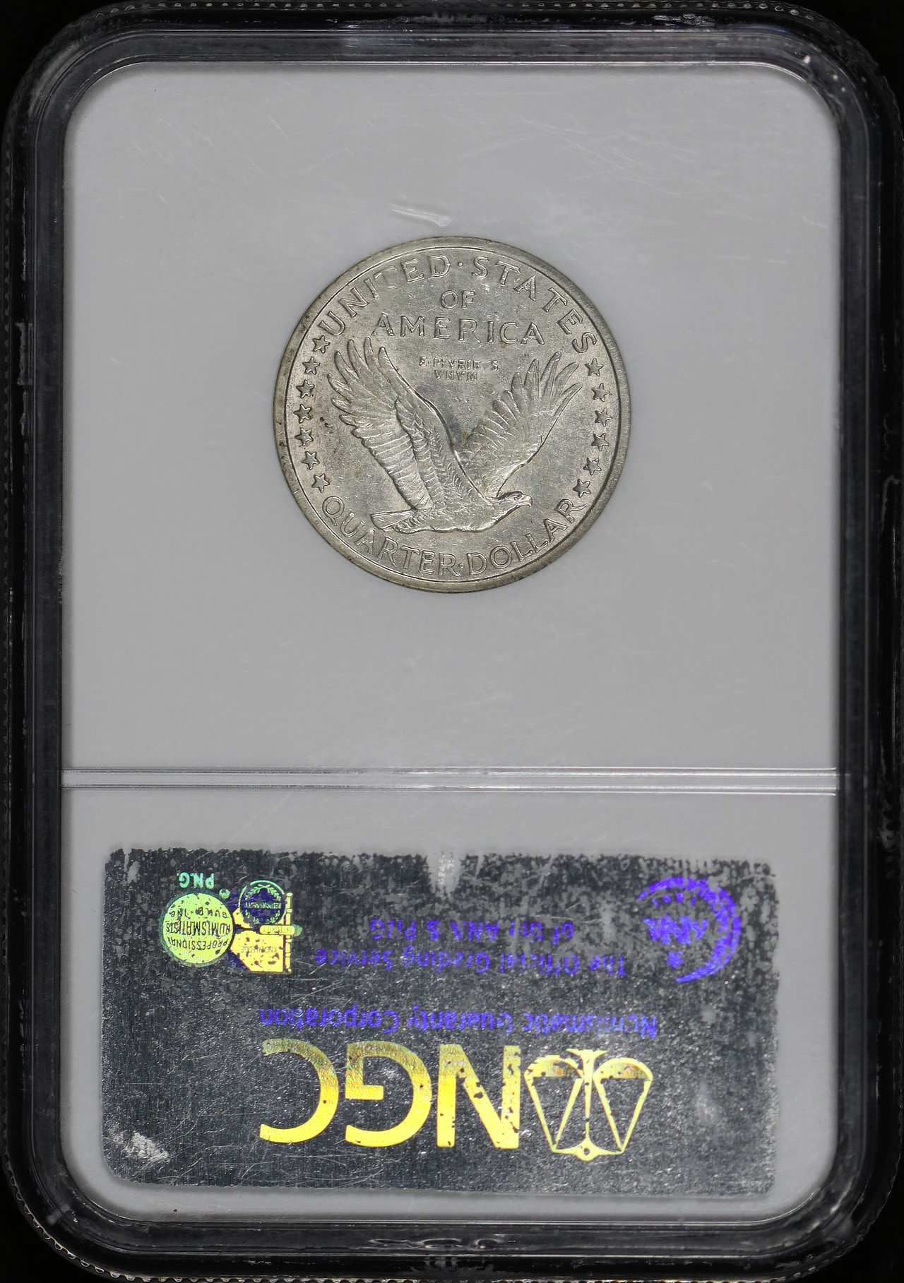Reverse of this 1916 Standing Liberty Quarter NGC AU-55