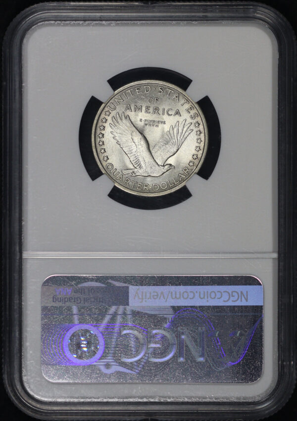 Reverse of this 1917 Standing Liberty Quarter Type 1 NGC MS-64 FH