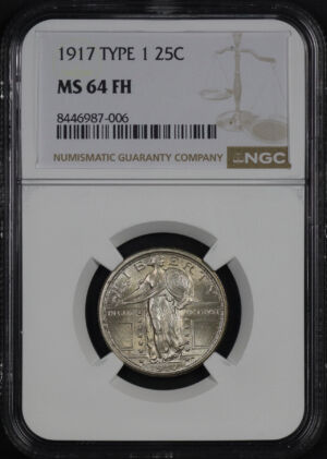 Obverse of this 1917 Standing Liberty Quarter Type 1 NGC MS-64 FH