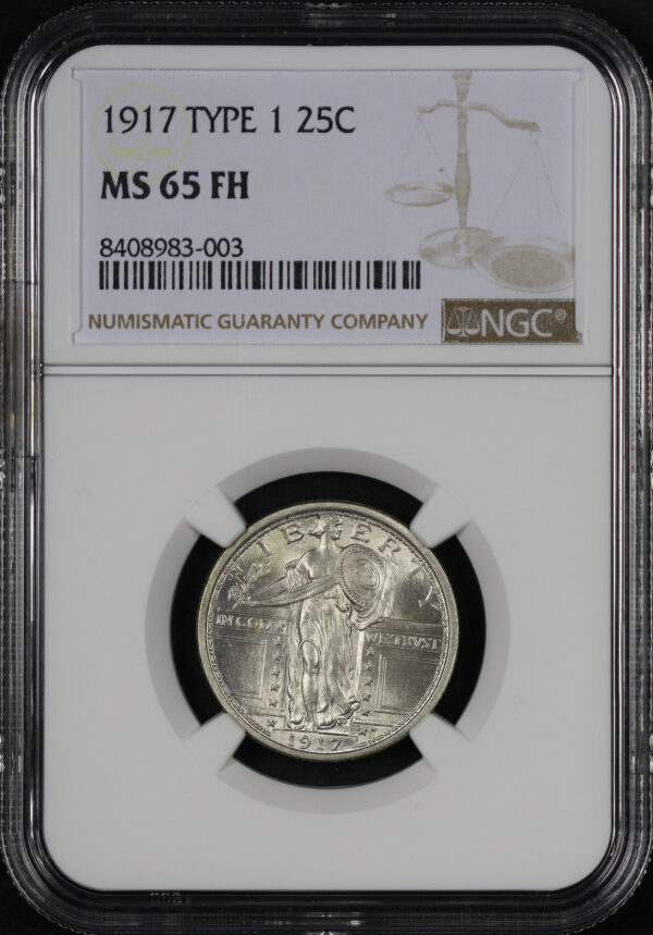 Obverse of this 1917 Standing Liberty Quarter Type 1 NGC MS-65 FH