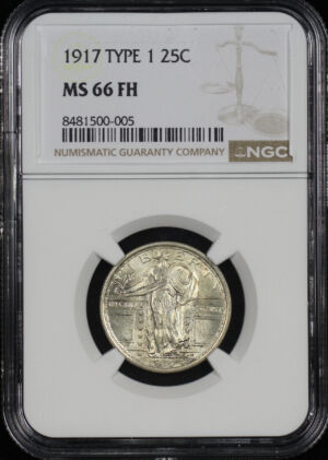 Obverse of this 1917 Standing Liberty Quarter Type 1 NGC MS-66 FH