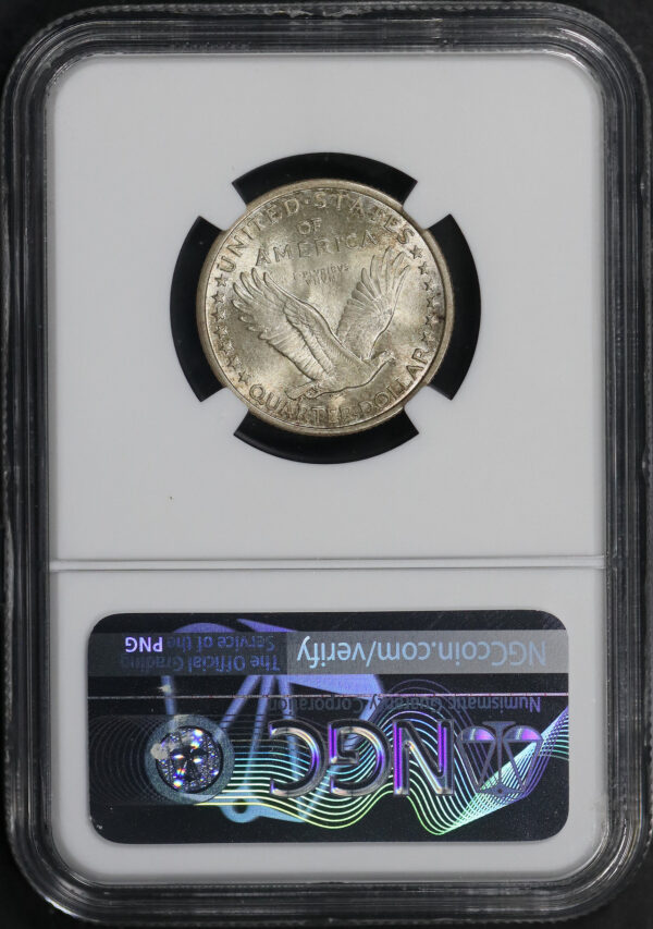 Reverse of this 1917 Standing Liberty Quarter Type 1 NGC MS-67+ FH