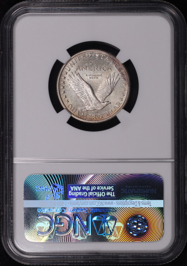 Reverse of this 1917-D Type 1 Standing Liberty Quarter NGC MS-64 FH