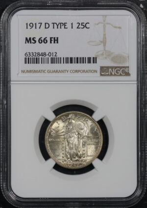 Obverse of this 1917-D Standing Liberty Quarter Type 1 NGC MS-66 FH