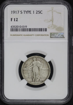 Obverse of this 1917-S Standing Liberty Quarter Type 1 NGC F-12