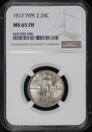 Obverse of this 1917 Standing Liberty Quarter Type 2 NGC MS-65 FH