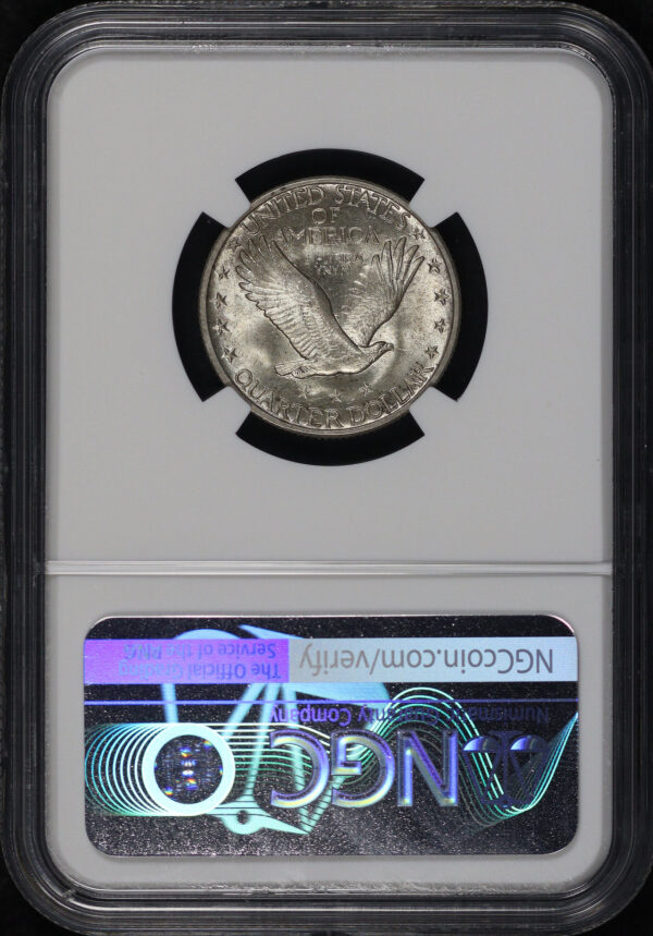 Reverse of this 1917 Standing Liberty Quarter Type 2 NGC MS-65 FH