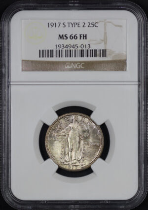 Obverse of this 1917-S Standing Liberty Quarter Type 2 NGC MS-66 FH