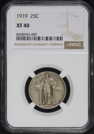 Obverse of this 1919 Standing Liberty Quarter NGC XF-40