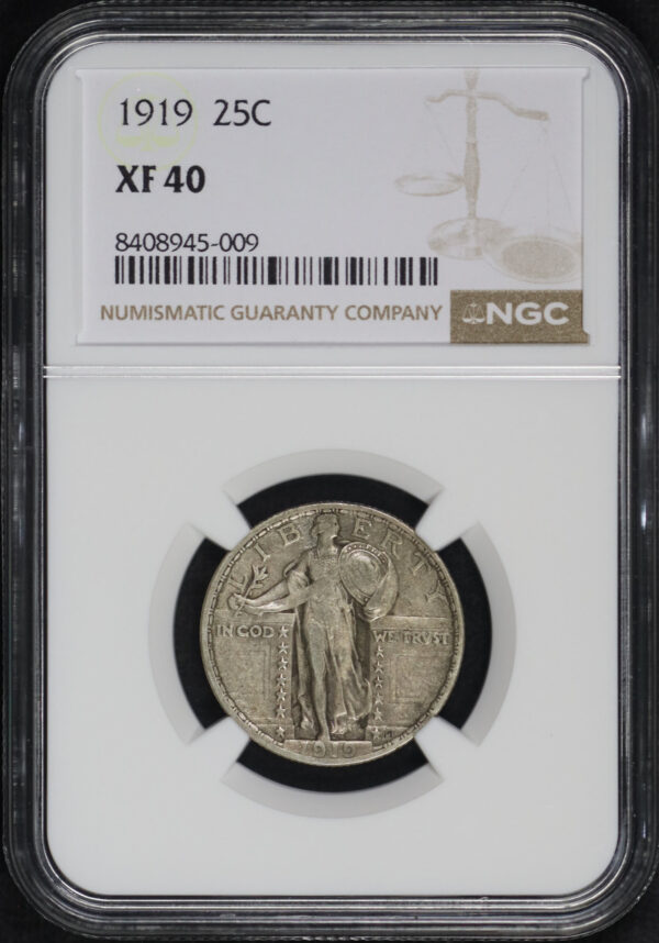 Obverse of this 1919 Standing Liberty Quarter NGC XF-40