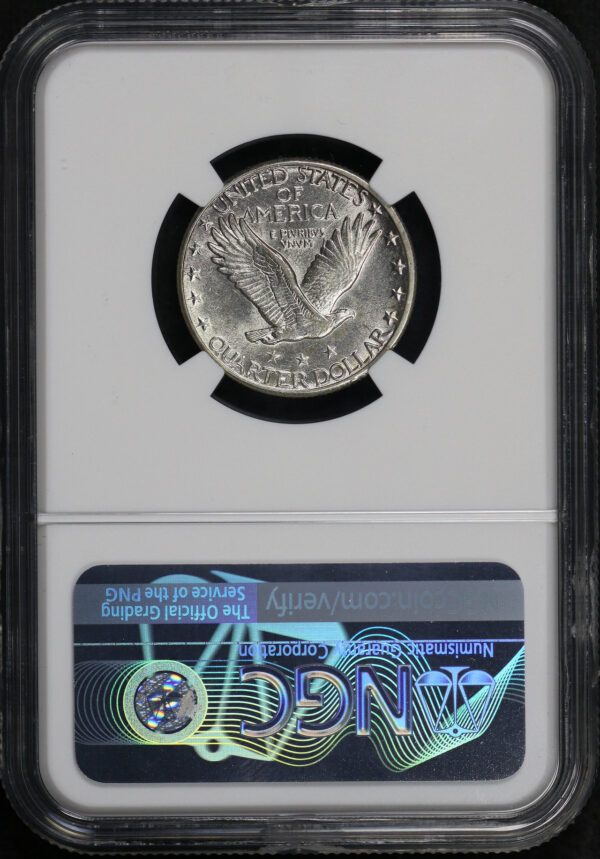 Reverse of this 1923-S Standing Liberty Quarter NGC AU-58