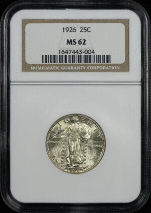 Obverse of this 1926 Standing Liberty Quarter NGC MS-62