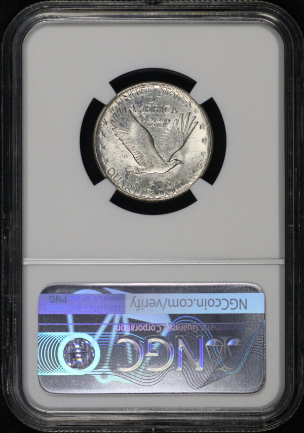 Reverse of this 1926-D Standing Liberty Quarter NGC MS-63