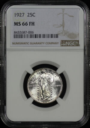 Obverse of this 1927 Standing Liberty Quarter NGC MS-66 FH