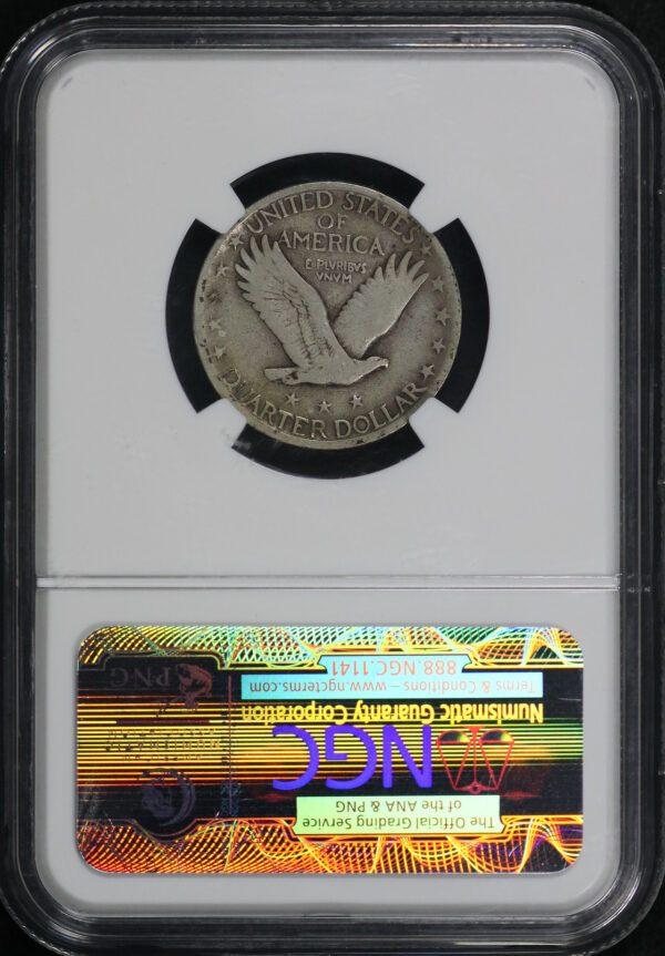 Reverse of this 1927-S Standing Liberty Quarter NGC VG-8