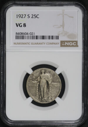 Obverse of this 1927-S Standing Liberty Quarter NGC VG-8