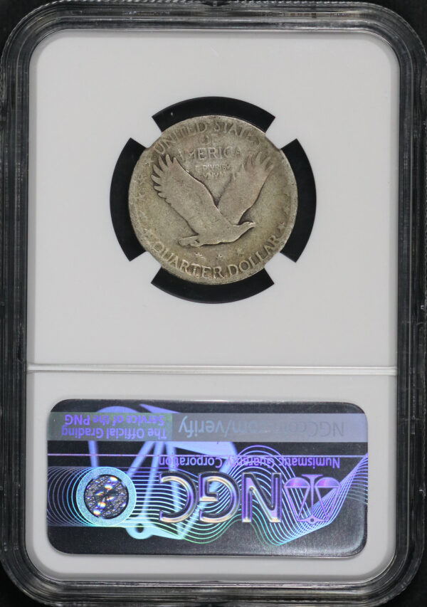 Reverse of this 1927-S Standing Liberty Quarter NGC VG-8