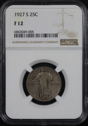 Obverse of this 1927-S Standing Liberty Quarter NGC F-12