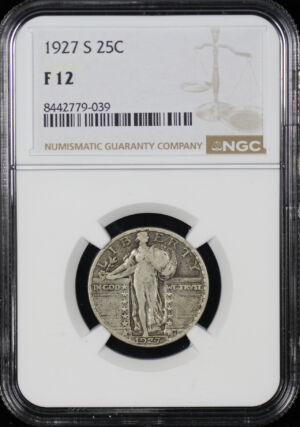Obverse of this 1927-S Standing Liberty Quarter NGC F-12