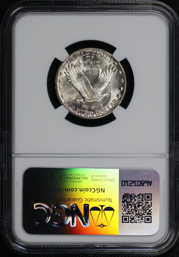 Reverse of this 1928-S Standing Liberty Quarter NGC MS-65