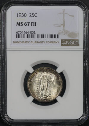 Obverse of this 1930 Standing Liberty Quarter NGC MS-67 FH