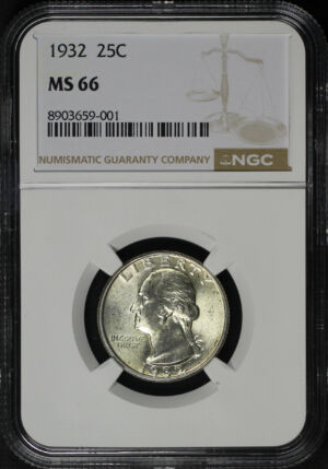 Obverse of this 1932 Washington Quarter NGC MS-66