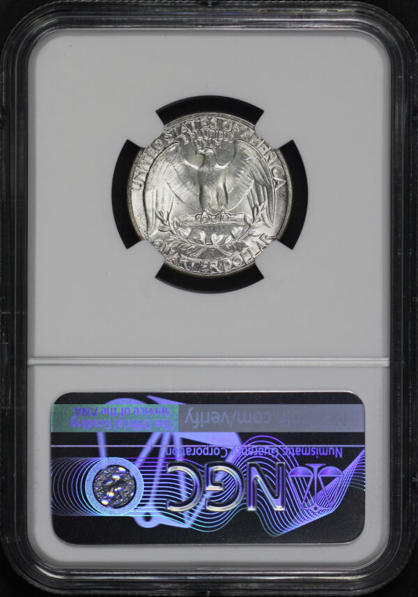 Reverse of this 1943 Washington Quarter NGC MS-66