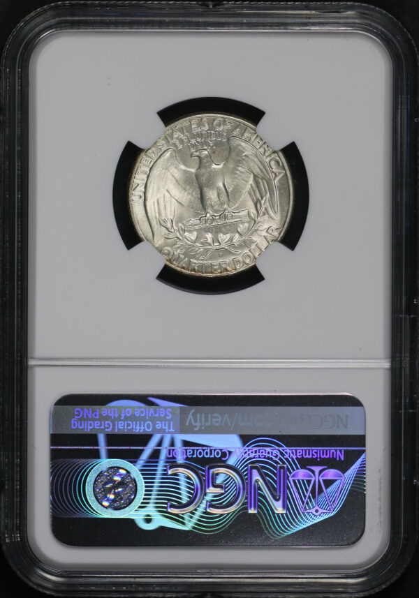 Reverse of this 1950-D Washington Quarter NGC MS-65