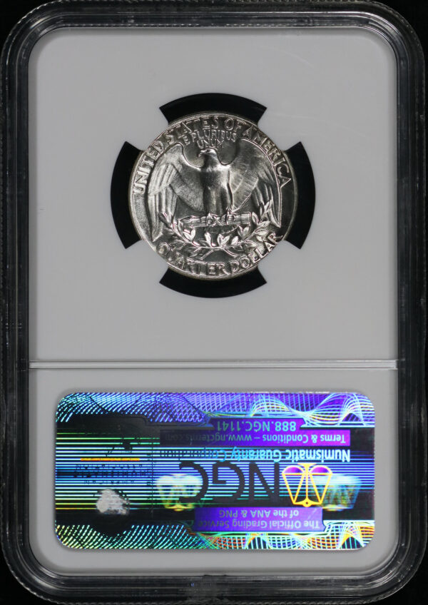 Reverse of this 1951 Washington Quarter NGC PF-64