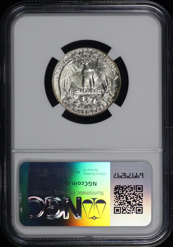 Reverse of this 1953 Washington Quarter NGC PF-66