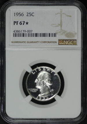 Obverse of this 1956 Washington Quarter NGC PF-67★