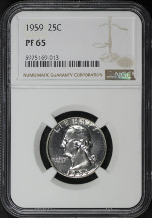 Obverse of this 1959 Washington Quarter NGC PF-65