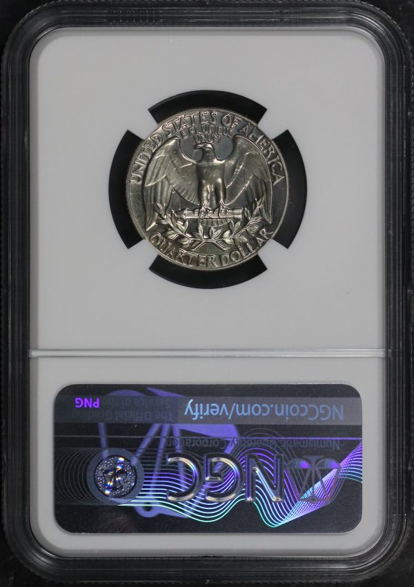 Reverse of this 1972-S Washington Quarter NGC PF-65 MINT ERROR Clashed Dies