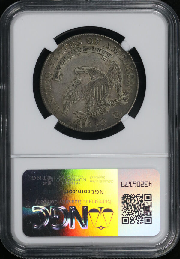 Reverse of this 1807 Capped Bust Half Dollar Large Stars 50/20 NGC XF-40