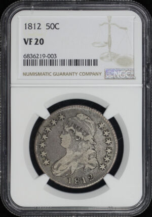 Obverse of this 1812 Capped Bust Half Dollar NGC VF-20