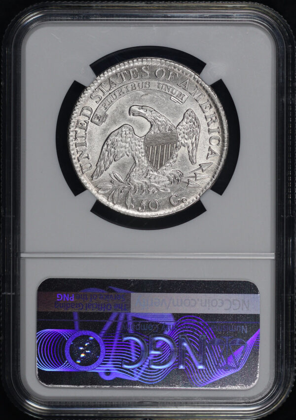 Reverse of this 1812 Capped Bust Half Dollar NGC AU-55