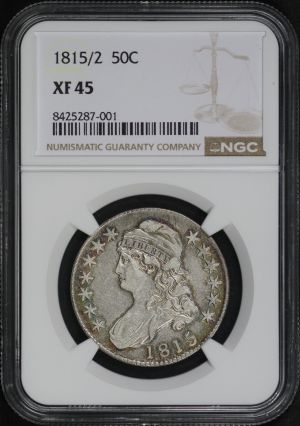 Obverse of this 1815/2 Capped Bust Half Dollar NGC XF-45