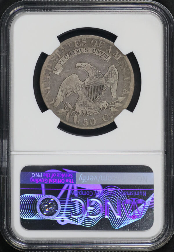 Reverse of this 1824 Capped Bust Half Dollar NGC VG-8
