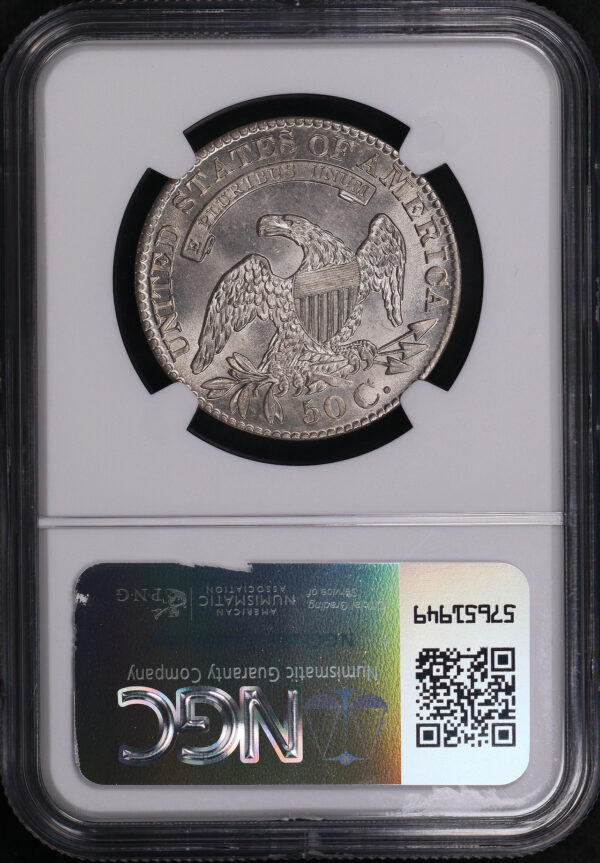 Reverse of this 1829/1827 Capped Bust Half Dollar NGC MS-63