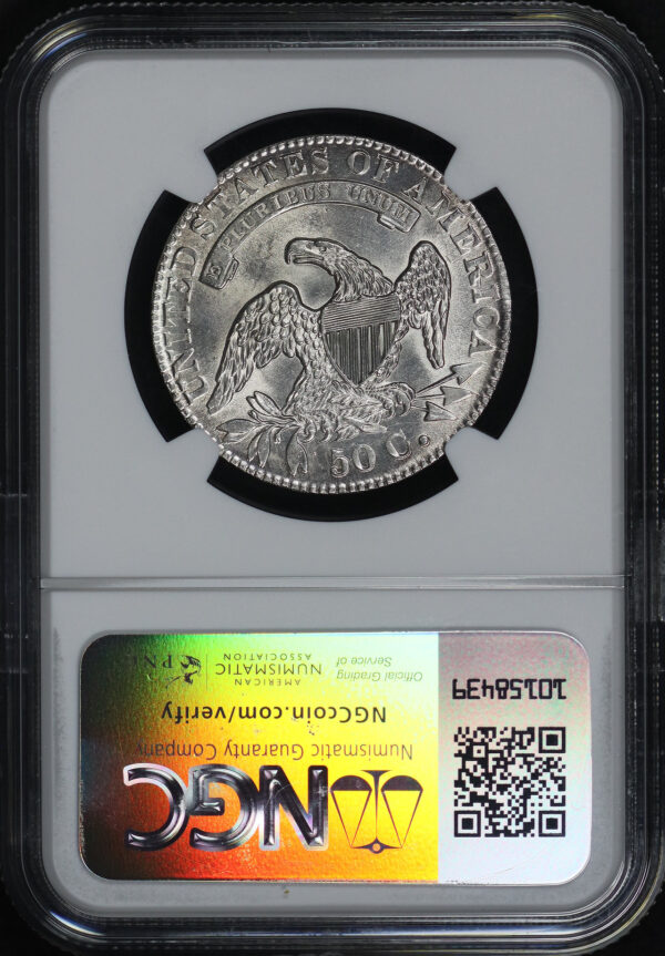 Reverse of this 1831 Capped Bust Half Dollar NGC MS-62