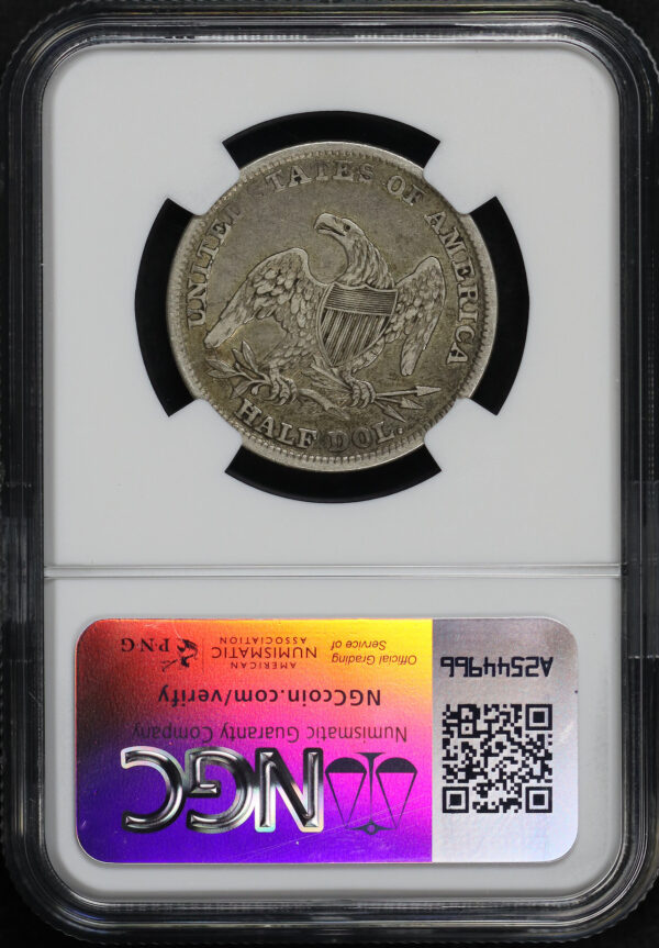 Reverse of this 1838 Capped Bust Half Dollar NGC XF-40