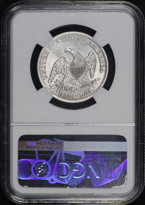 Reverse of this 1838 Capped Bust Half Dollar NGC MS-61