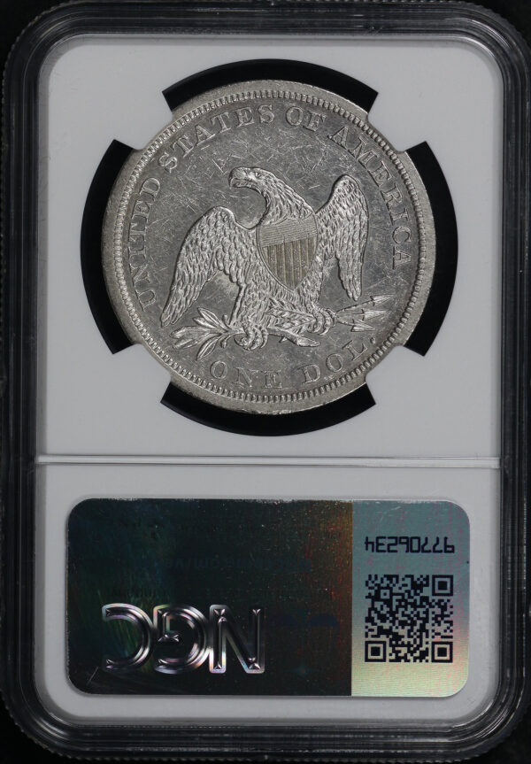 Reverse of this 1844 Liberty Seated Half Dollar NGC AU-53