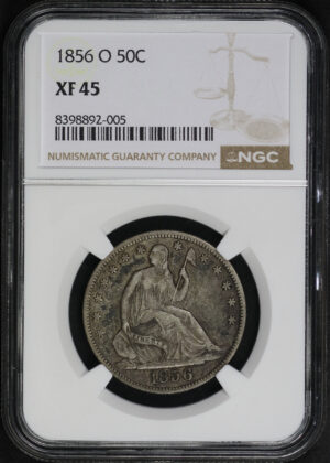 Obverse of this 1856-O Liberty Seated Half Dollar NGC XF-45
